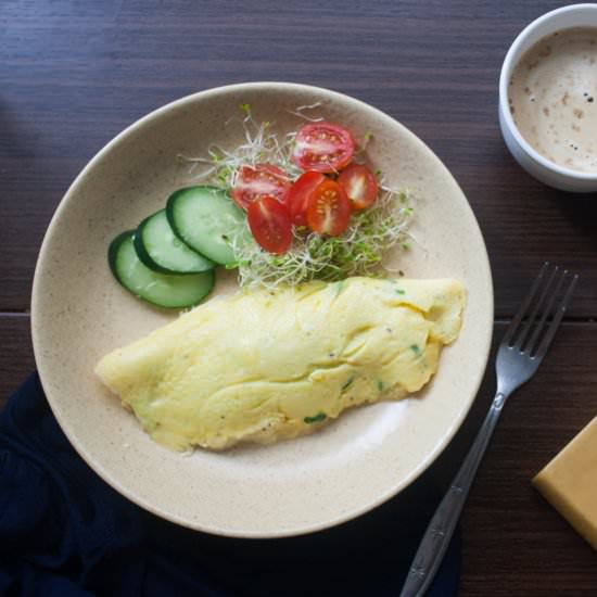 Alfalfa and Cream Cheese Omelette - Recipe photo by Atikaps