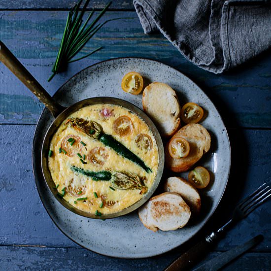 Squash Blossom Omelette - Recipe photo by what should i eat for breakfast today