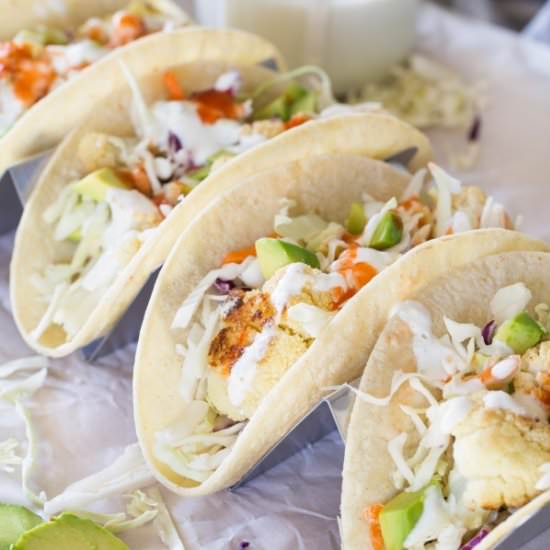 Cauliflower Vegetable Tacos - Recipe photo by EatGood4Life