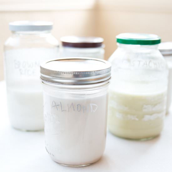Homemade Almond Milk - Recipe photo by thewacovegan