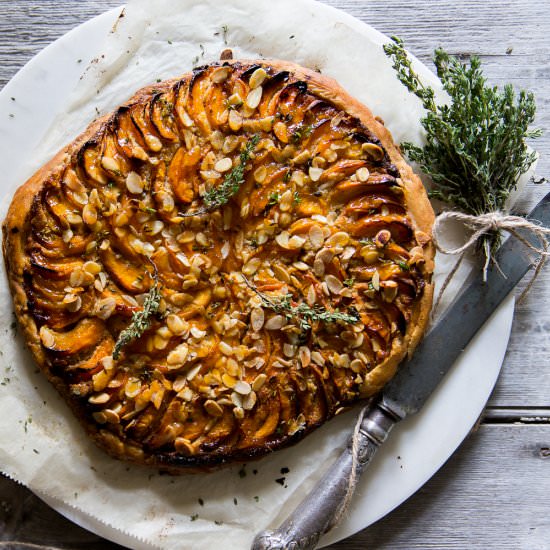 Apricot & Lemon Thyme Tart - Recipe photo by Cygnet Kitchen