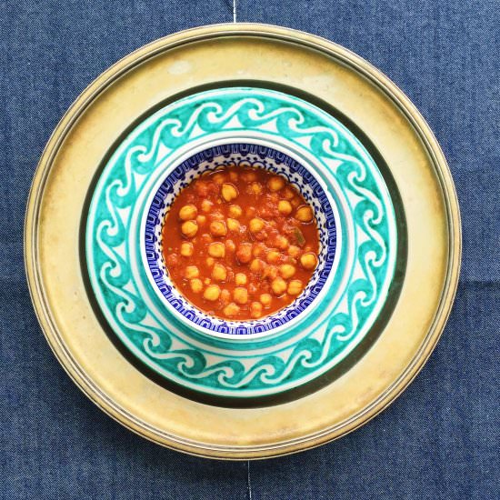 Chick pea vindaloo - Recipe photo by Spice Mama