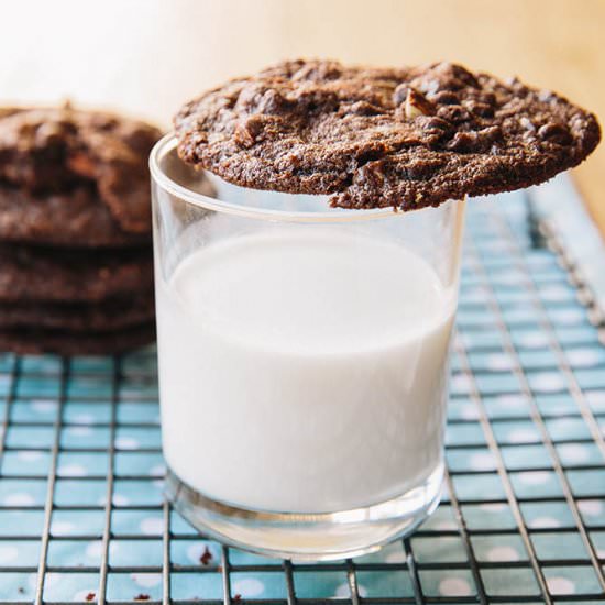 Double chocolate chip cookies - Recipe photo by Melissa Delport