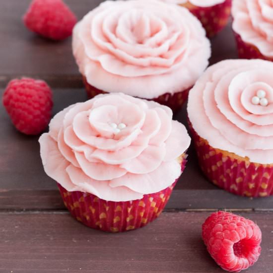Fresh Raspberry Buttercream - Recipe photo by GoodieGodmother