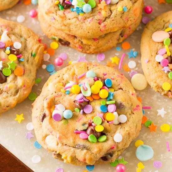 Sprinkle Chocolate Chip Cookies - Recipe photo by Deliciously Sprinkled