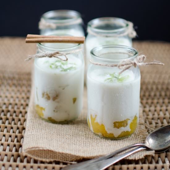 Coconut + Pineapple Blanc Manger - Recipe photo by VoyageGourmand