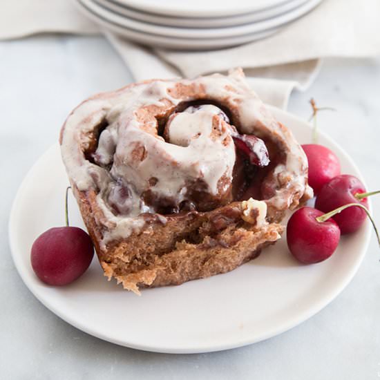 Cherry Chocolate Rolls - Recipe photo by the little epicurean
