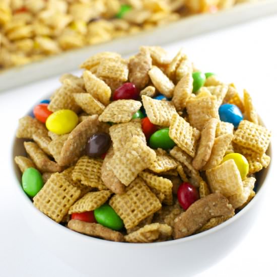 Caramel Chex Mix - Recipe photo by Stuck on Sweet
