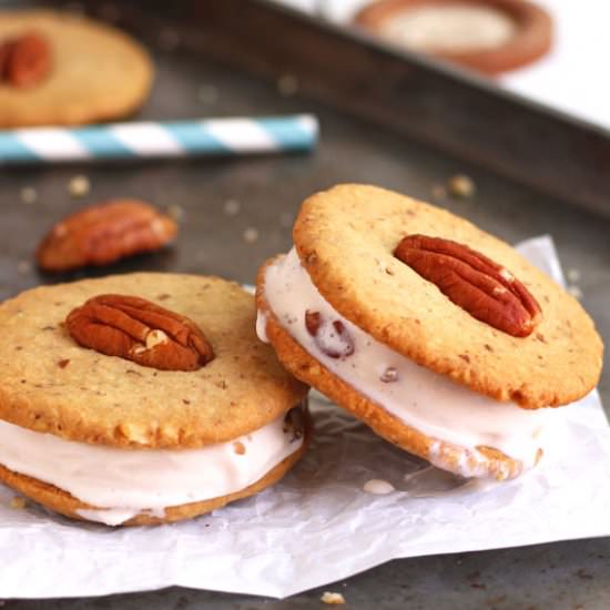 Mini Ice Cream Cookie Sandwiches - Recipe photo by toaster oven love