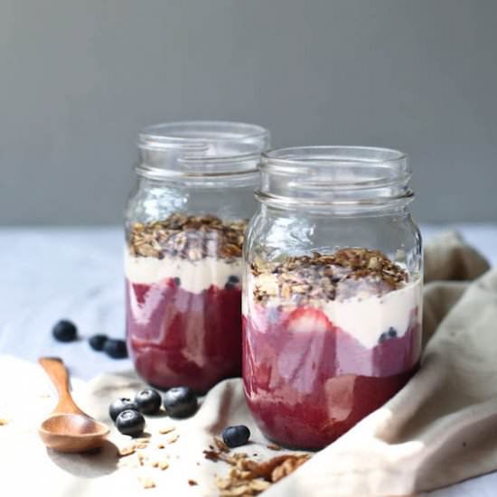 Berry Smoothie Parfait - Recipe photo by thegreenlife