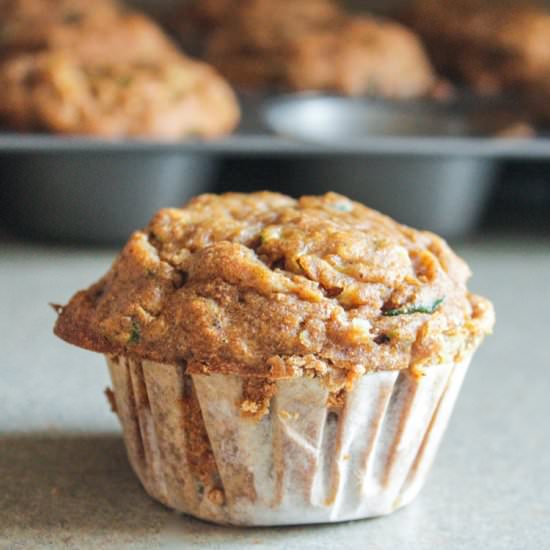 Spiced Zucchini Muffins - Recipe photo by Lisa G Cooks