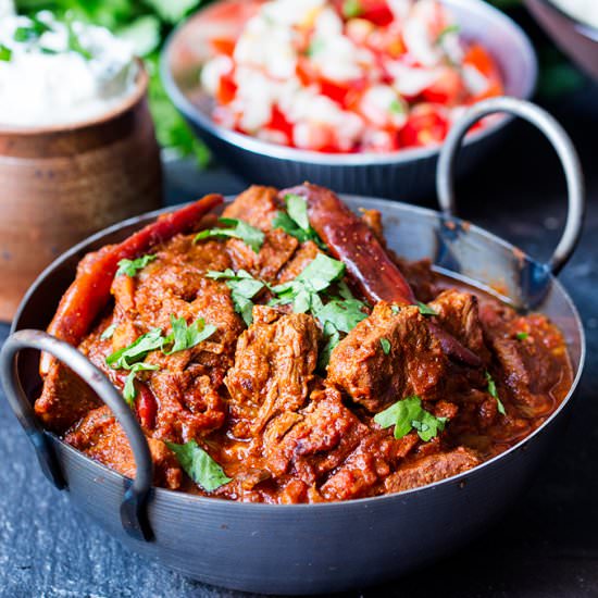 Healthy Spicy Beef Curry - Recipe photo by KitchenSanctuary
