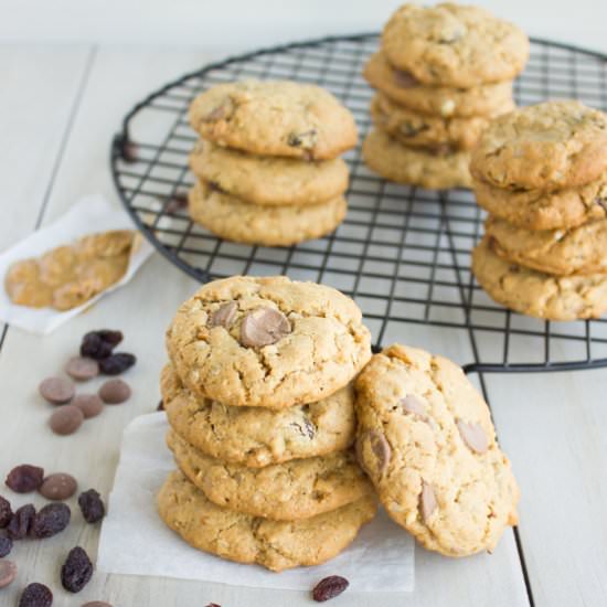 Peanut Butter Chocolate Chip Cookie - Recipe photo by two.purple.figs