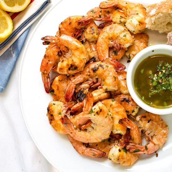 Grilled Shrimp Scampi - Recipe photo by stripedspatula