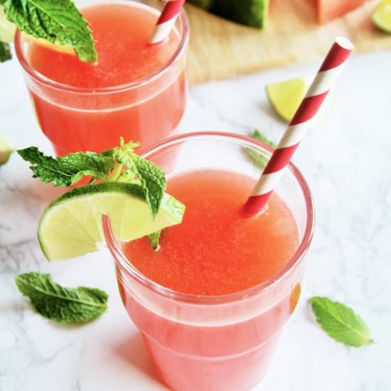 Watermelon Coconut Agua Fresca - Recipe photo by thetastybite