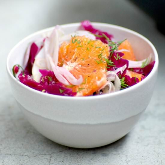 Orange and Sauerkraut Salad - Recipe photo by homespun capers