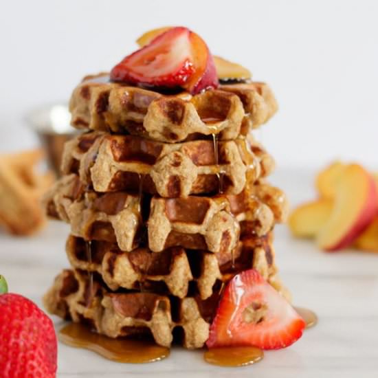 Banana Bread Protein Waffles - Recipe photo by JennMeyering