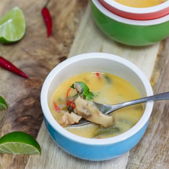 Thai Chicken Coconut Soup - Recipe photo by maya kitchenette