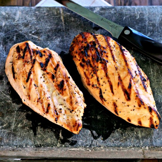 Perfect Grilled Chicken Breasts - Recipe photo by simply sated