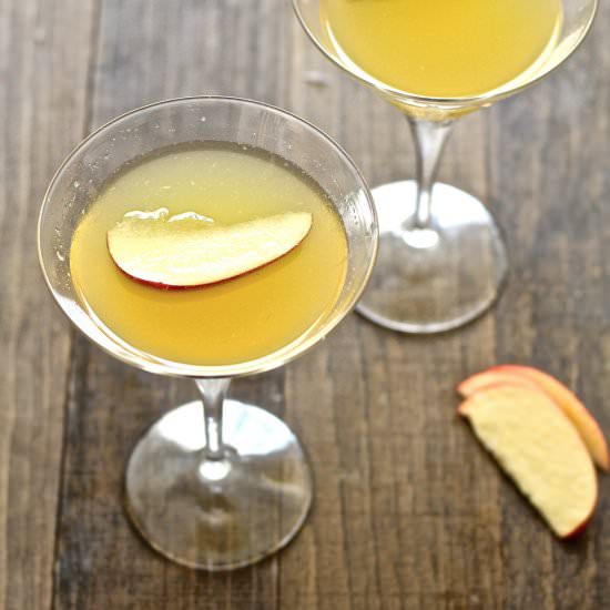 Apple Ginger Lime Martini - Recipe photo by thegirlonbloor