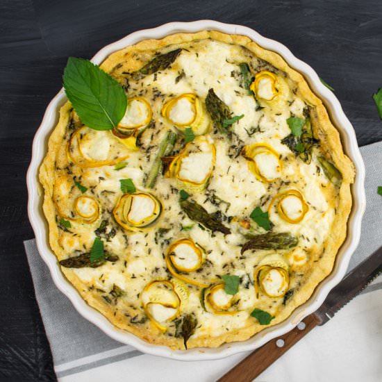 Asparagus & Ricotta Quiche - Recipe photo by veselina zheleva