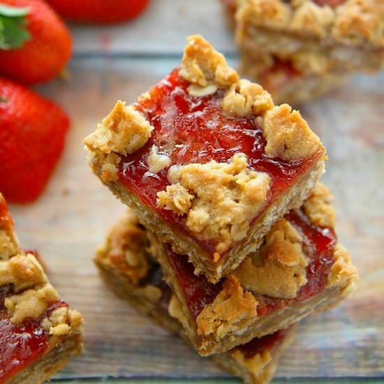 PB&J Bars - Recipe photo by DishofDailyLife