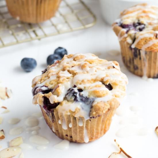 Blueberry Coffee Cake Muffins - Recipe photo by A Classic Twist