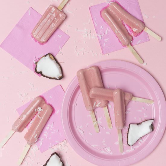 Strawberry Coconut Popsicle - Recipe photo by thehousethatlarsbuilt
