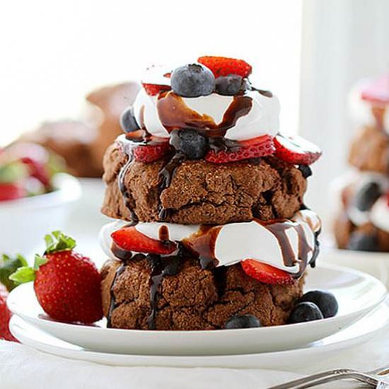 Chocolate Strawberry Shortcake - Recipe photo by iambaker