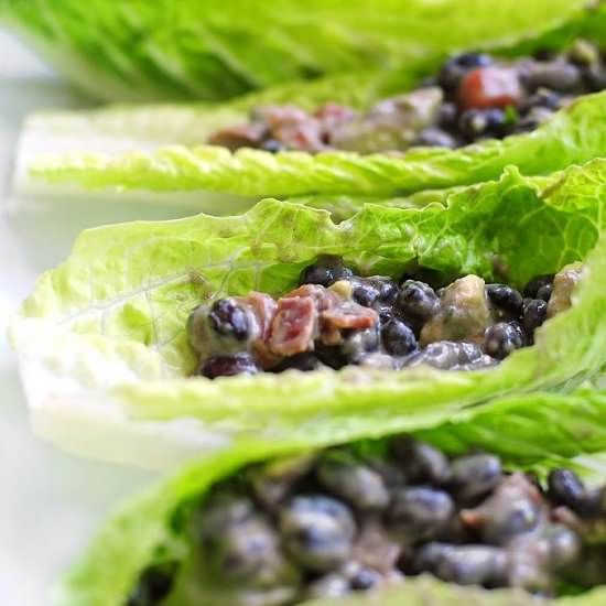 Black Bean Salad Boats - Recipe photo by She Wears Many Hats