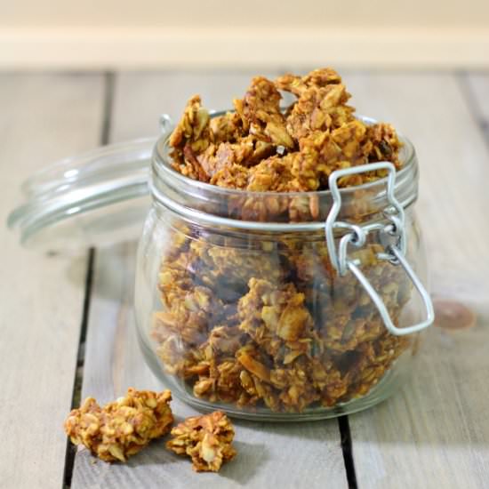 Pumpkin Spice Granola - Recipe photo by sliceofkitchenlife