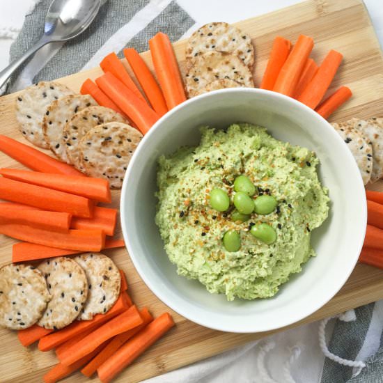Edamame Hummus - Recipe photo by Petite Canteen