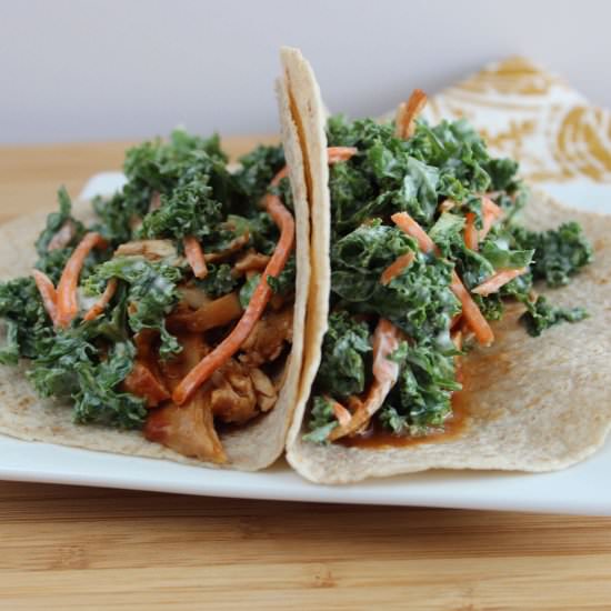 Barbecue Chicken &Kale Slaw Tacos - Recipe photo by 360familynutrition