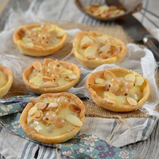 Gooseberries and Chocolate Tartlets - Recipe photo by tangerinezest