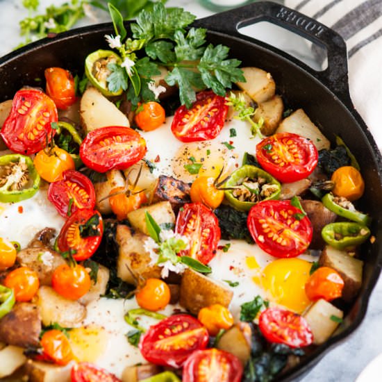 Skillet Egg and Potato Breakfast - Recipe photo by Aberdeenskitchen