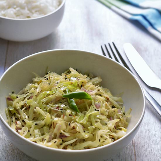 Stirfried Cabbage with Whole Spices - Recipe photo by Ericas Yummy Food