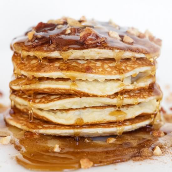 Bacon-Nut Pumpkin Spiced Pancakes - Recipe photo by Jackie Alpers