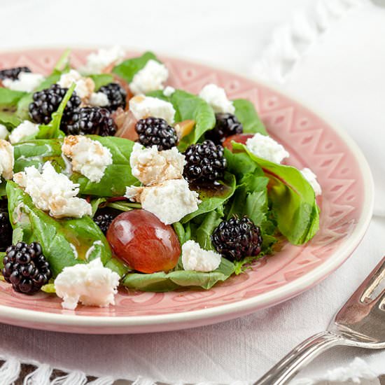 Wild Blackberry Salad - Recipe photo by ohmydish