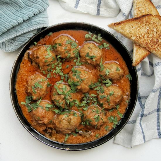 Meatballs in Coconut Milk - Recipe photo by Thoughts Over Chai