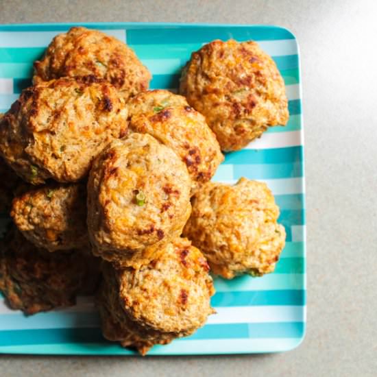 Healthier Cheddar Bay Biscuits - Recipe photo by Lisa G Cooks