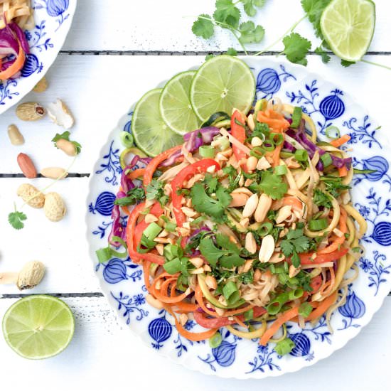 Healthy Pad Thai with Peanuts - Recipe photo by Heavenlynn Healthy