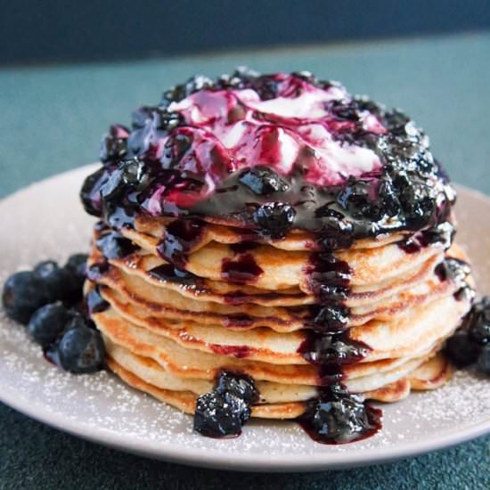 Summertime Blueberry Pancakes - Recipe photo by jcb1290