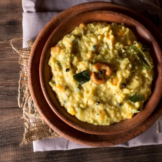 Oat Vegetable and Lentil Porridge - Recipe photo by currytrail