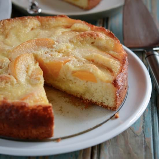 Peach Kuchen - Recipe photo by beyondkimchee