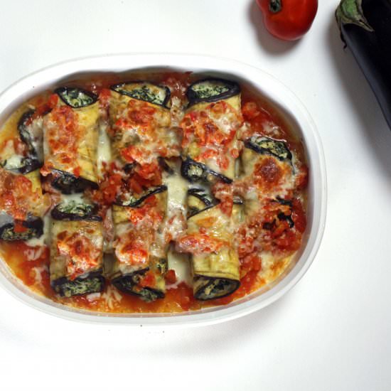 Eggplant Rollatini with a Spin - Recipe photo by susanstable