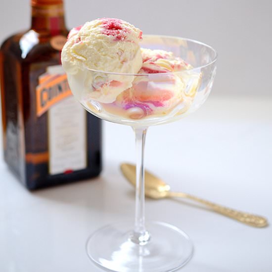 No-Churn Cointreau Ice Cream - Recipe photo by hungrygals