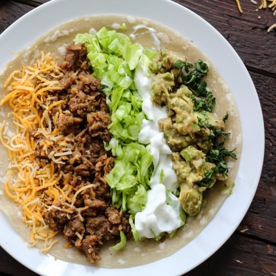 Vegetarian Tacos - Recipe photo by theyoopergirl