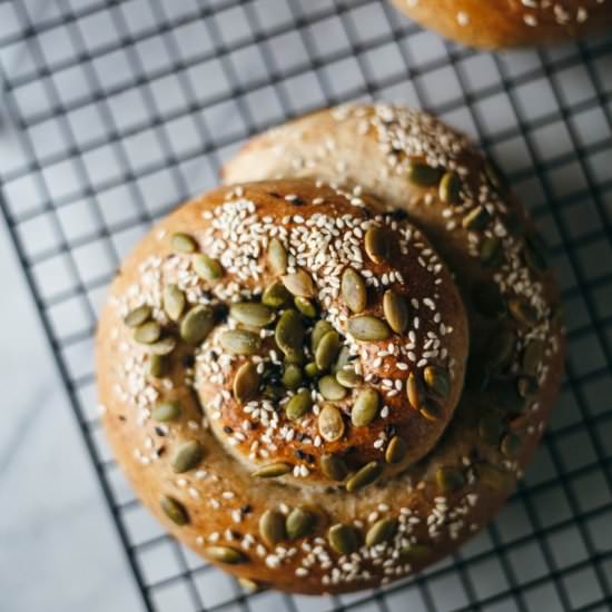Ricotta Stuffed Whole Wheat Challah - Recipe photo by molly yeh