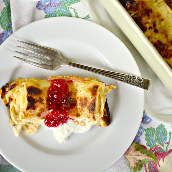 Easy Cheese Blintz Casserole - Recipe photo by thisishowicook