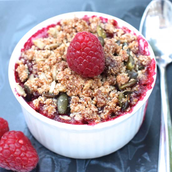 Mixed Berry Crumble - Recipe photo by wildforfood
